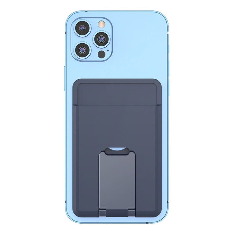 CY133H Silicone Magnetic Phone Holder with Card Holder Function(Midnight Blue) - Hand-Sticking Bracket by PMC TechLife | Online Shopping South Africa | PMC TechLife