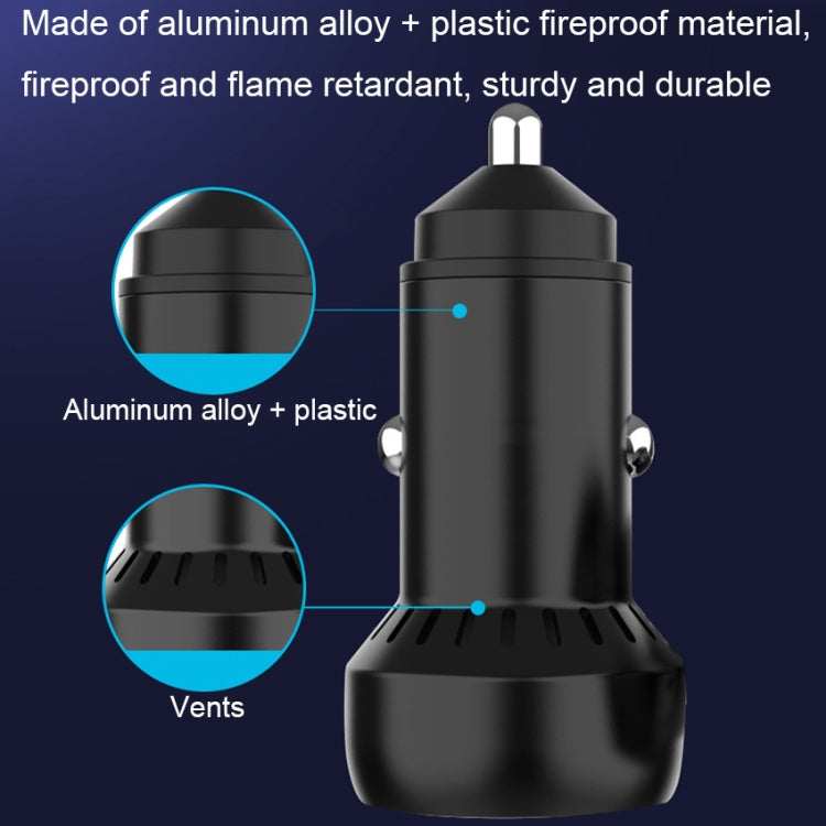 IBD352 Aluminum Alloy Dual Interface Car Charger, Spec: Qc3.0 18W+PD 3.0 30W - Car Charger by PMC TechLife | Online Shopping South Africa | PMC TechLife