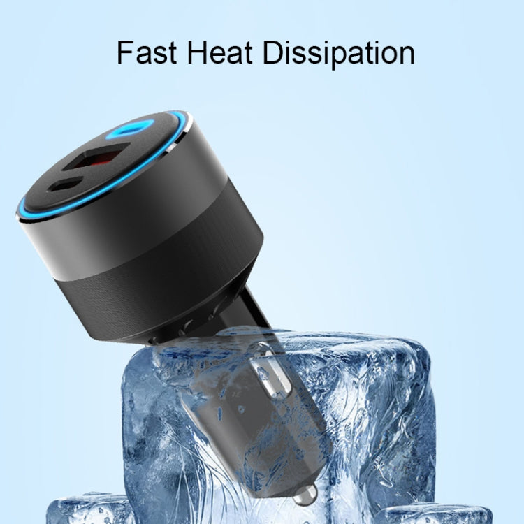 IBD353 Multifunctional Flame Retardant Car Phone Charger, Model: 1U2C 130W - Car Charger by PMC TechLife | Online Shopping South Africa | PMC TechLife