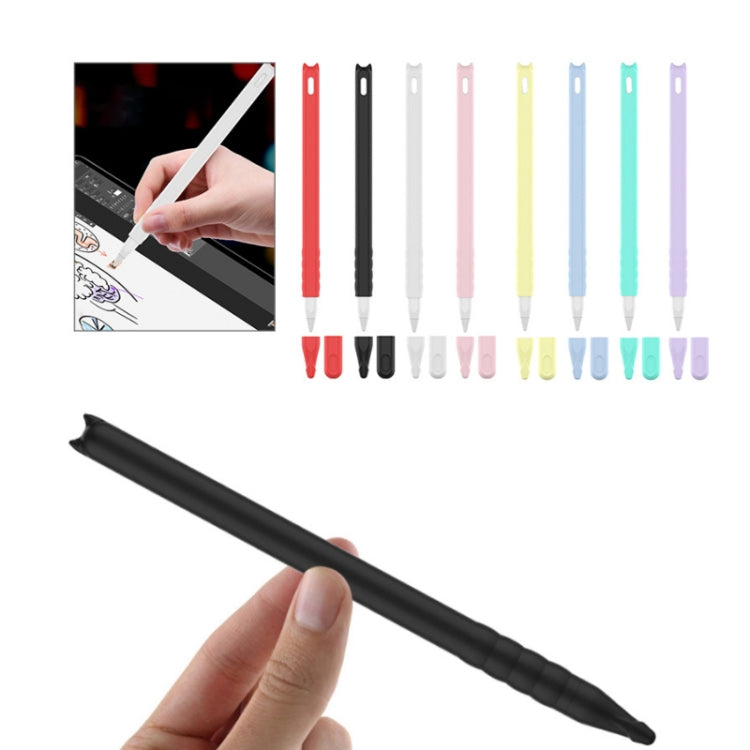2 PCS Cartoon Touch Silicone Pen Case For Apple Pencil 2(White) - Pencil Accessories by PMC TechLife | Online Shopping South Africa | PMC TechLife