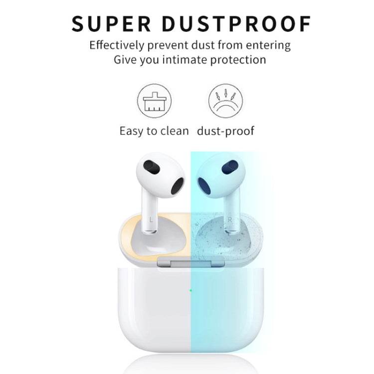2 PCS Headphone Inner Cover Sticker Dustproof Protective Film For Airpods 3(Red) - Protective Sticker by PMC TechLife | Online Shopping South Africa | PMC TechLife | Buy Now Pay Later Mobicred