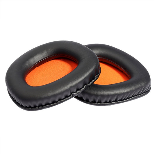 2 PCS Slow Rebound Sponge Headphone Cover Cushion For DAREU EH712/EH715(Black Orange Net) - Earmuff & Pad by PMC Jewellery | Online Shopping South Africa | PMC Jewellery