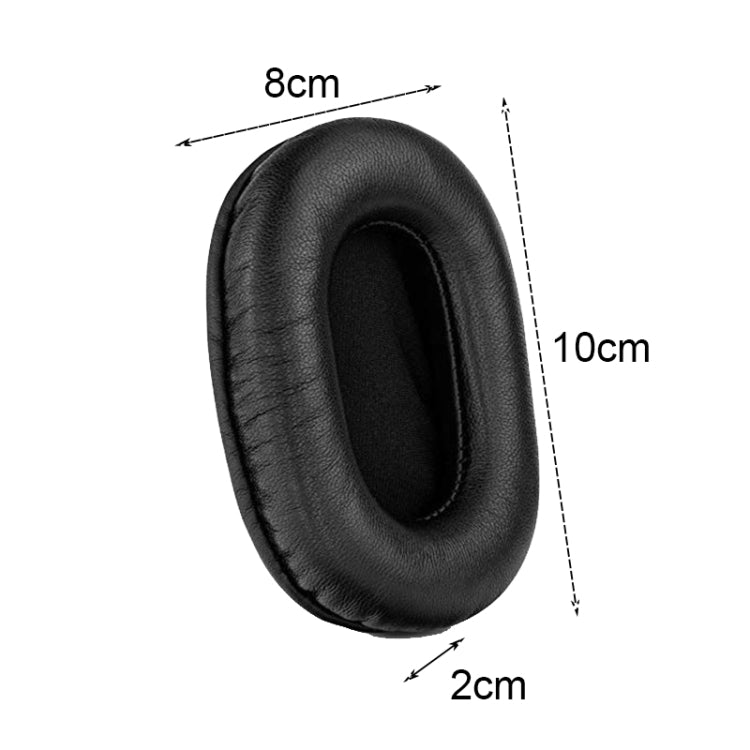 2 PCS Headset Sponge Earmuffs For SONY MDR-7506 / V6 / 900ST, Color: White Stitching - Earmuff & Pad by PMC TechLife | Online Shopping South Africa | PMC TechLife