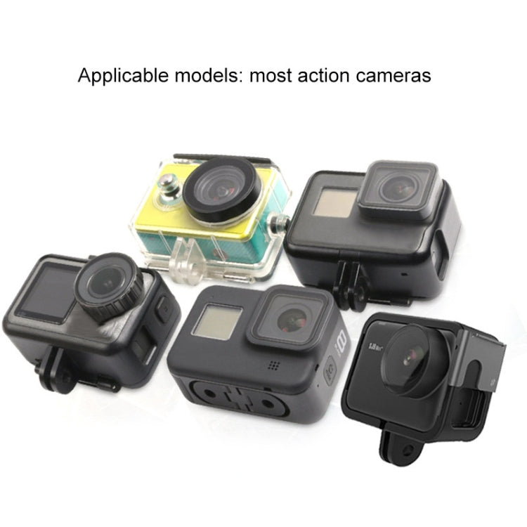 TUYU Motorcycle Helmet Chin Action Camera Mobile Phone Mounting Bracket Blue Bracket - Helmet Mount by TUYU | Online Shopping South Africa | PMC TechLife | Buy Now Pay Later Mobicred