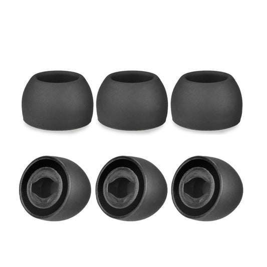 6 PCS Silicone Earplugs For TWS Samsung Galaxy Buds Pro(Medium Black) - Anti-dust & Ear Caps by PMC Jewellery | Online Shopping South Africa | PMC Jewellery