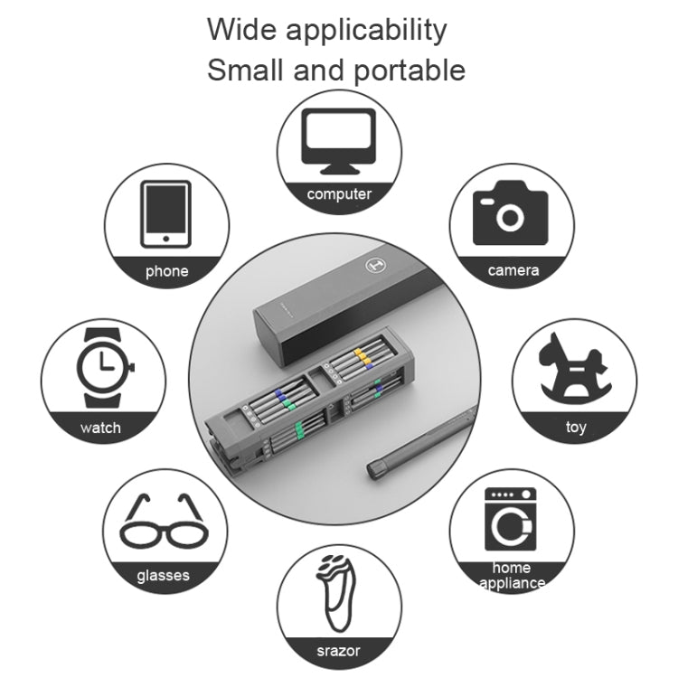 GREENER Screw Knife Set Disassembling Maintenance Tool, Series: 44 In 1 Aluminum Barrel - Screwdriver Set by PMC TechLife | Online Shopping South Africa | PMC TechLife