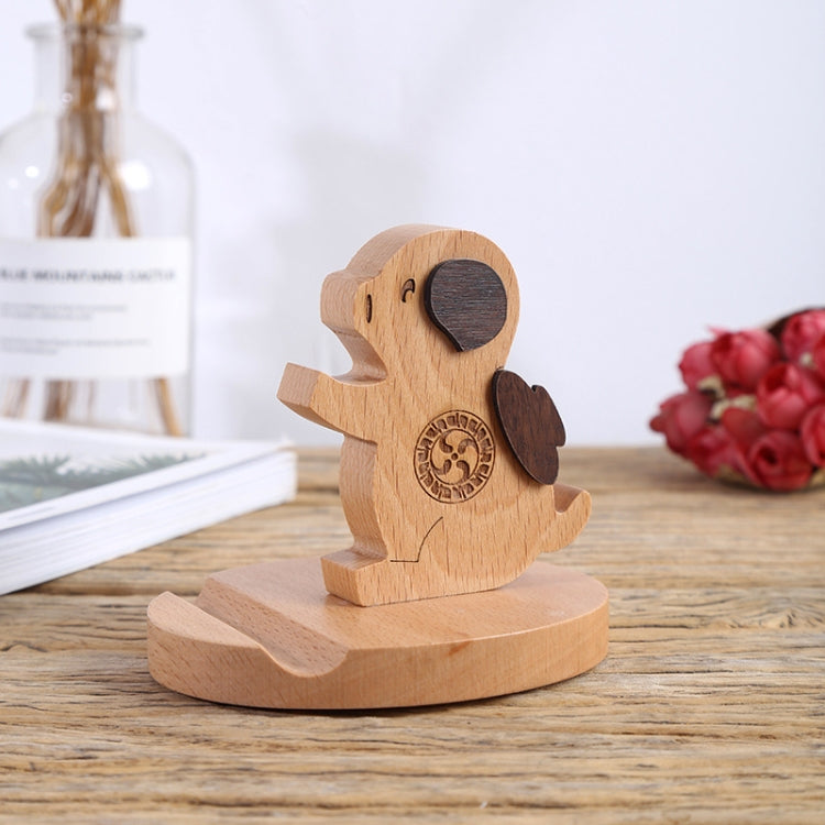 Wooden Mobile Phone Bracket Beech Lazy Mobile Phone Holder,Style: Piggy - Desktop Holder by PMC TechLife | Online Shopping South Africa | PMC TechLife