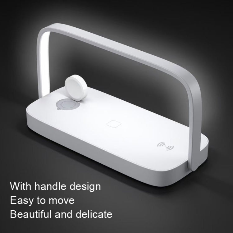 UD10 Mobile Phone Wireless Charger With Small Night Light, For iPhone&iWatch&AirPods(White) - Multifunction Charger by PMC Jewellery | Online Shopping South Africa | PMC Jewellery