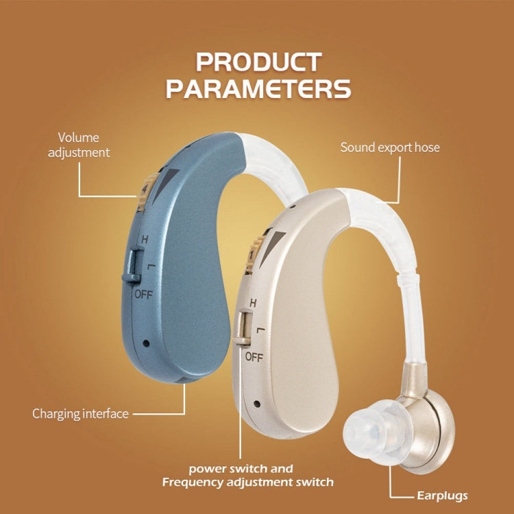 Hearing Aid Audiphones Sound Amplifier EU Plug(Blue) - Hearing Aids by PMC TechLife | Online Shopping South Africa | PMC TechLife