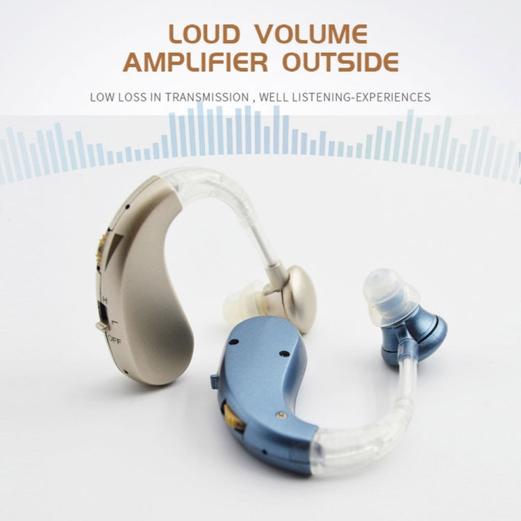 Hearing Aid Audiphones Sound Amplifier US Plug(Golden) - Hearing Aids by PMC TechLife | Online Shopping South Africa | PMC TechLife | Buy Now Pay Later Mobicred