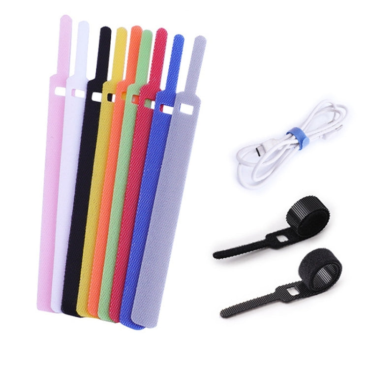 50 PCS Needle Shape Self-adhesive Data Cable Organizer Colorful Bundles 15 x 300mm(Yellow) - Cable Organizer by PMC TechLife | Online Shopping South Africa | PMC TechLife