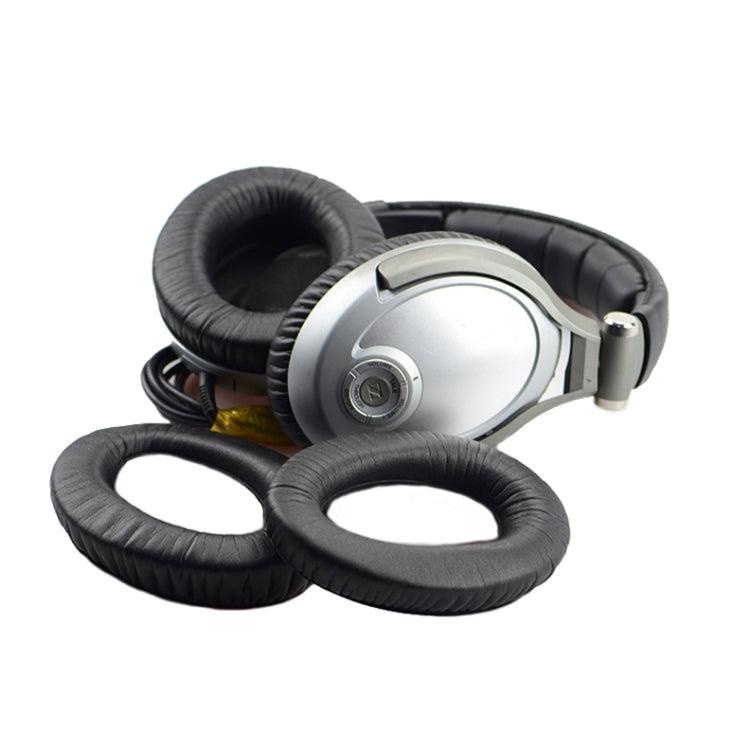2 PCS Headset Earmuffs Sponge Case For Sennheiser PXC450/PXC350/PC350, Spec: Wrinkled Leather - Earmuff & Pad by PMC TechLife | Online Shopping South Africa | PMC TechLife