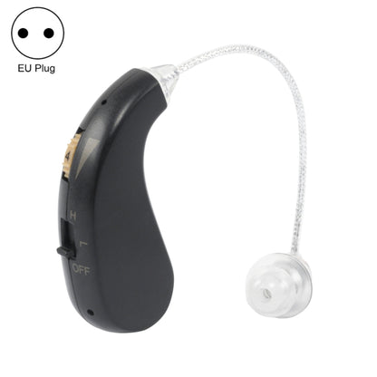 Portable Rechargeable Invisible Hearing Aid EU Plug(Black) - Hearing Aids by PMC Jewellery | Online Shopping South Africa | PMC Jewellery