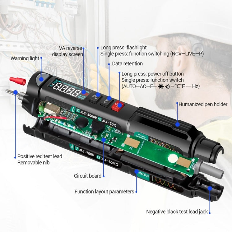 ANENG Multifunction Intelligent Measurement High Precision Multimeter, Model: A3008 With Accessories - Digital Multimeter by ANENG | Online Shopping South Africa | PMC Jewellery