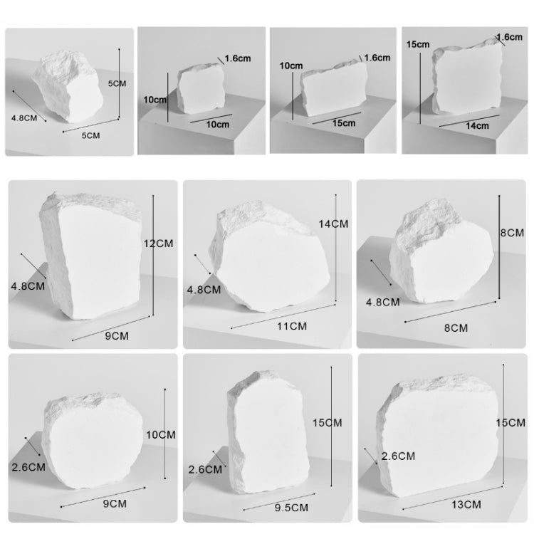 Irregular Plaster Jewelry Ornaments Photography Props, Size: 2.6cm Medium - Stone Props by PMC TechLife | Online Shopping South Africa | PMC TechLife