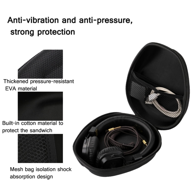 Universal Headphone Organizer Headphone Storage Bag Without Carabiner,Color: Black - Protective Case by PMC TechLife | Online Shopping South Africa | PMC TechLife