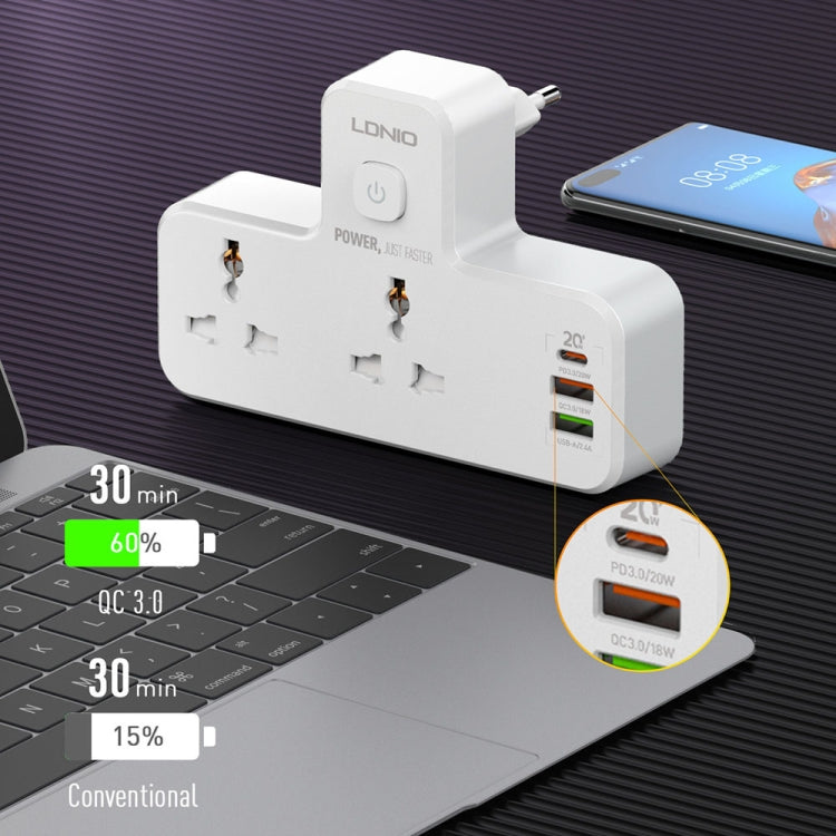 LDNIO SC2311 20W PD+QC 3.0 Multifunctional Home Fast Charging Socket with Night Light, Spec: US Plug - Extension Socket by LDNIO | Online Shopping South Africa | PMC Jewellery