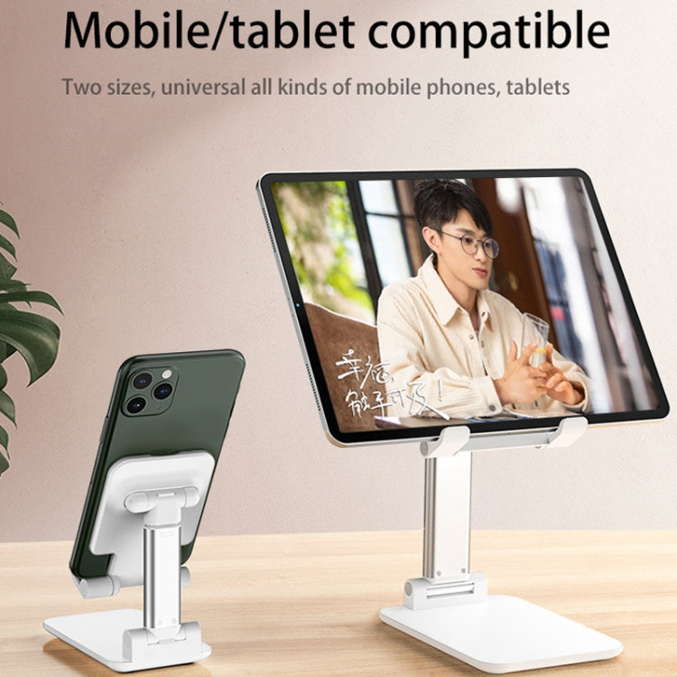 SSKY X5 Desktop Phone Live Foldable Tablet Bracket, Style: Double Rod Phone Version (White) - free shipping - PMC TechLife - Order now!