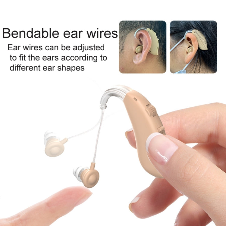 GM-301 Hearing Aid Rechargeable Sound Amplifier,Spec: With Charging Pod Skin Color+White - Hearing Aids by PMC TechLife | Online Shopping South Africa | PMC TechLife | Buy Now Pay Later Mobicred