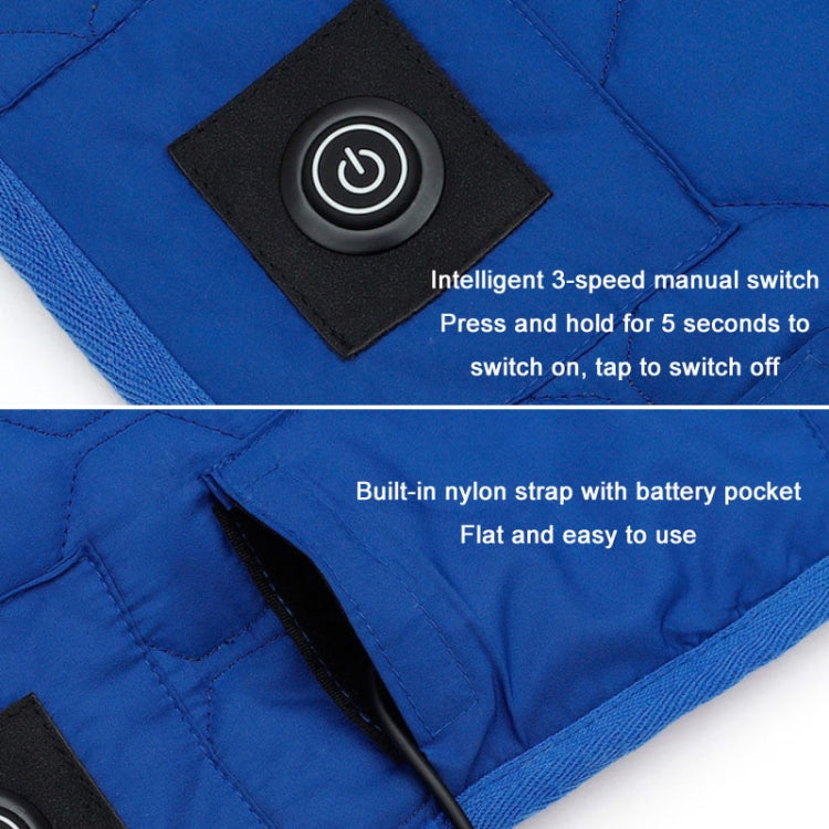 Winter USB Rechargeable Smart Seven Zone Heating  Anti-cold Sleeping Bag Pad(Blue Orange) - Camping Mats by PMC TechLife | Online Shopping South Africa | PMC TechLife | Buy Now Pay Later Mobicred