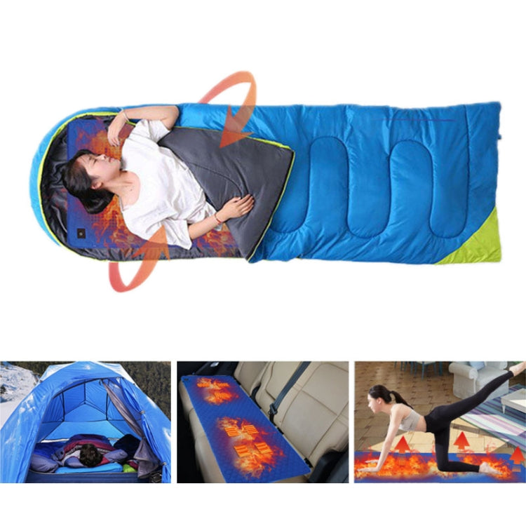 Winter USB Rechargeable Smart Seven Zone Heating  Anti-cold Sleeping Bag Pad(Blue Orange) - Camping Mats by PMC TechLife | Online Shopping South Africa | PMC TechLife | Buy Now Pay Later Mobicred
