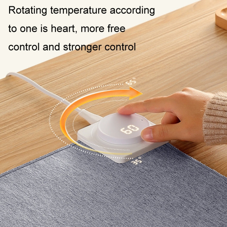 Joyroom JR-CY335 220V Smart Office Desktop Heating Thermostatic Mouse Pad, US Plug, Size: 60x36cm(Dark Gray) - Mouse Pads by Joyroom | Online Shopping South Africa | PMC Jewellery