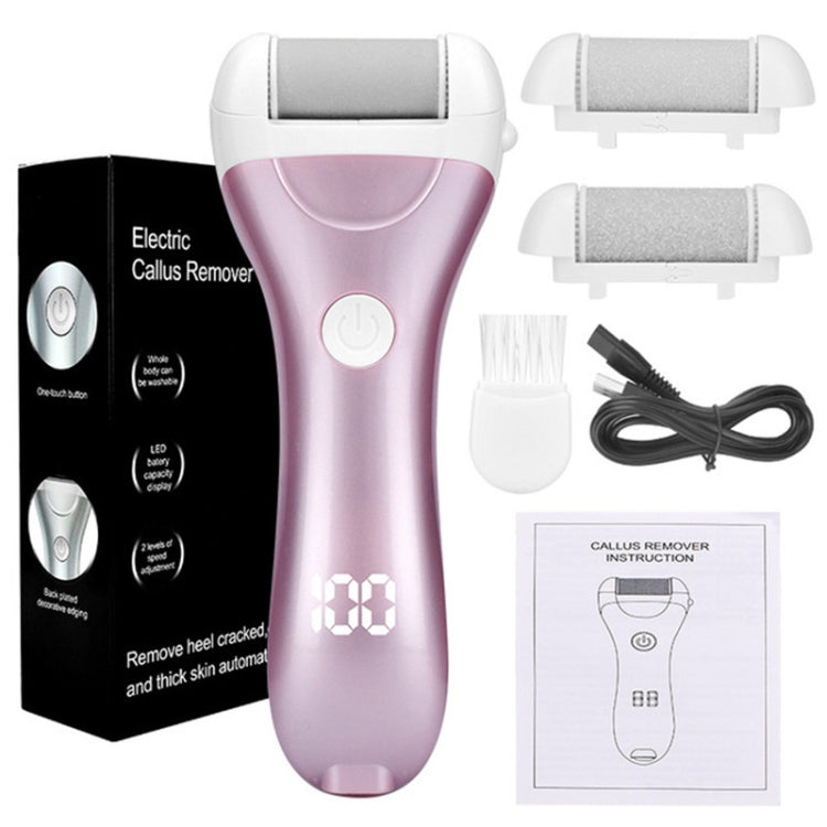 Electric Foot Grinder Digital Display USB Pedicure Peeling(Pink) - free shipping - PMC TechLife - Order now!