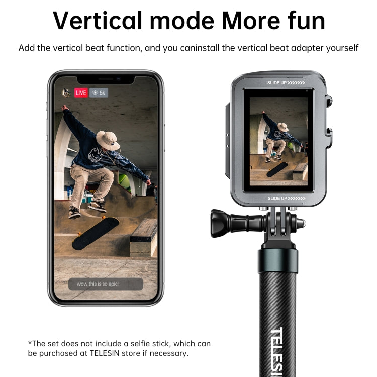 TELESIN Aluminium Alloy Frame Case For GoPro Hero11 Black / HERO10 Black / HERO9 Black ,Spec: Regular Models - free shipping - PMC TechLife - Order now!