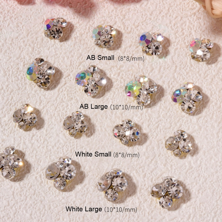 20 PCS Nail Jewelry Stacked Diamond Nail Sticker Accessories(H523 Small White) - free shipping - PMC TechLife - Order now!
