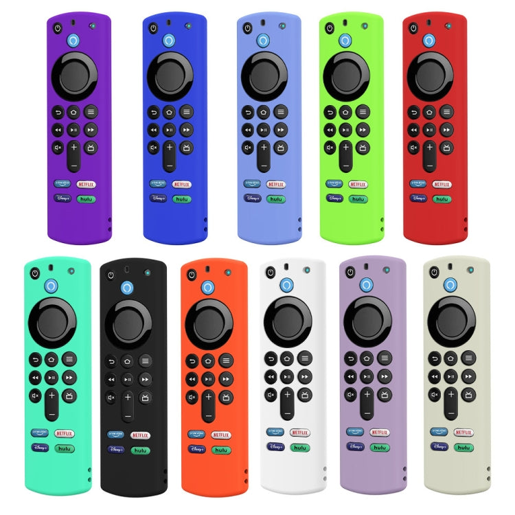 2 PCS Y27 For Alexa Voice Remote 3rd Gen Silicone Non-slip Protective Cover(Luminous White) - Remote Control Covers by PMC TechLife | Online Shopping South Africa | PMC TechLife