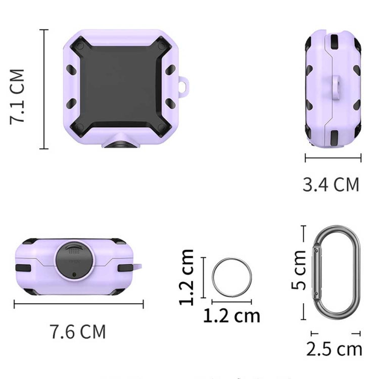 For Beats Fit Pro D2 Bluetooth Earphones Silicone Anti-shock Protective Case(Purple) - Other Earphone Case by PMC TechLife | Online Shopping South Africa | PMC TechLife
