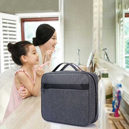 BANGE BG-7529 Convenient Travel Foldable Cosmetic Storage Bag Toiletry Bag With Hook(Grey) - Storage Boxes by BANGE | Online Shopping South Africa | PMC Jewellery