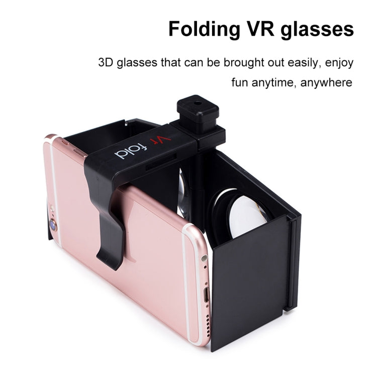 Vr fold V1 Panoramic View Convenient Folding VR Glasses(Black) - VR Headset by Vr fold | Online Shopping South Africa | PMC Jewellery