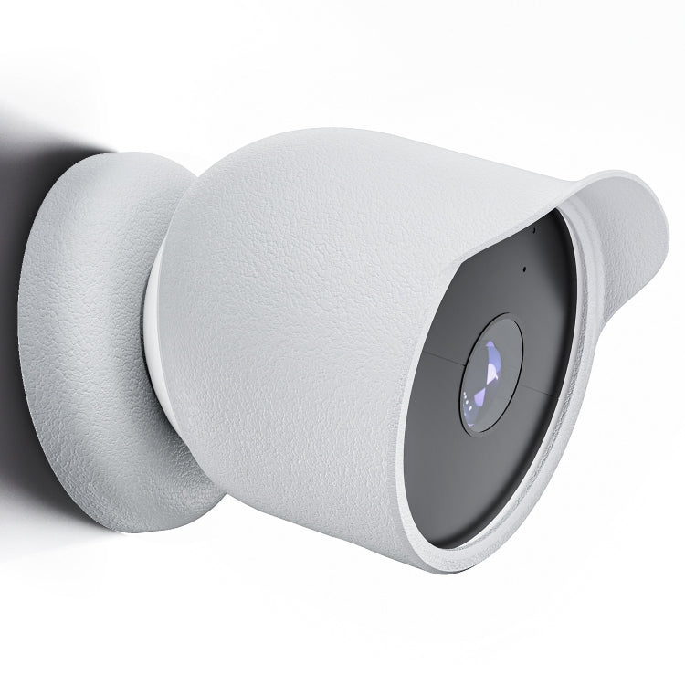 For Google Nest Camera Outdoor Silicone Water-Resistant Protective Cover(White) - Camera Cases by PMC TechLife | Online Shopping South Africa | PMC TechLife