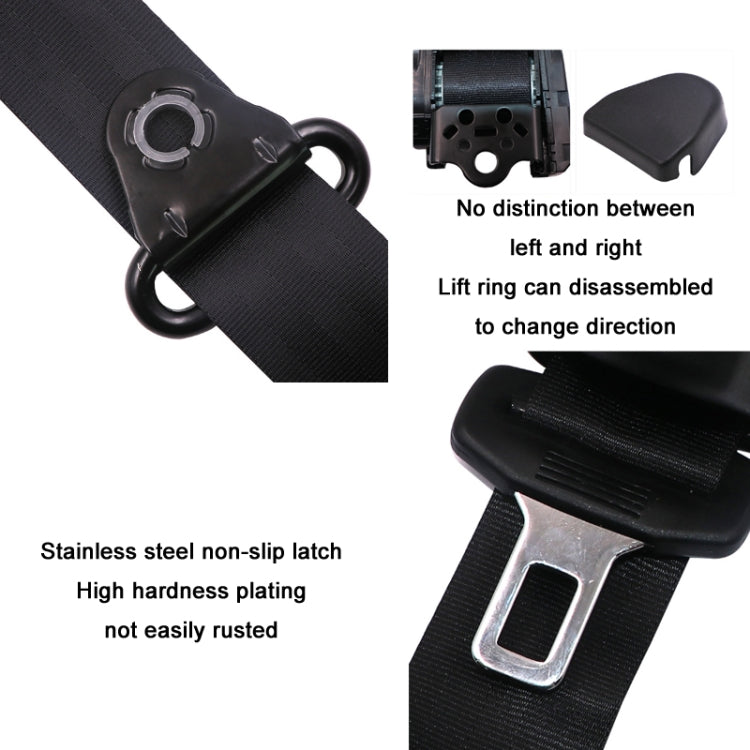 Universal 3-point Car Retrofit Seat Belt With Emergency Locking(Braided Straps) - Seat Belts & Padding by PMC TechLife | Online Shopping South Africa | PMC TechLife