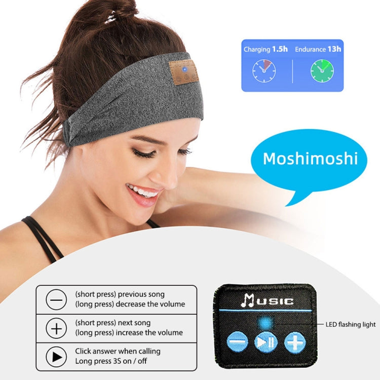 Bluetooth Headband Headphones Sleep Mask for Side Sleeper Workout Running(Hemp Gray) - free shipping - PMC TechLife - Order now!