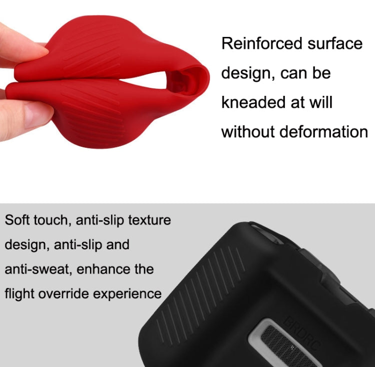 BRDRC DJI-7559 For DJI Mavic 3 / Mini 3 / 3 Pro Remote Control Silicone Protective Cover(Black) - Others by BRDRC | Online Shopping South Africa | PMC TechLife | Buy Now Pay Later Mobicred