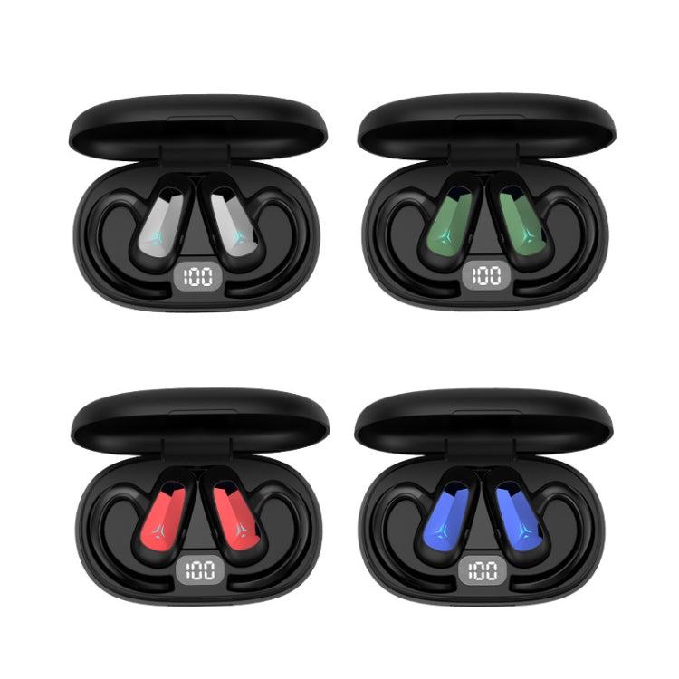 Bone Conduction Concepts Digital Display Stereo Bluetooth Earphones, Style: Dual Ears With Charging Warehouse(Green) - Bluetooth Earphone by PMC TechLife | Online Shopping South Africa | PMC TechLife