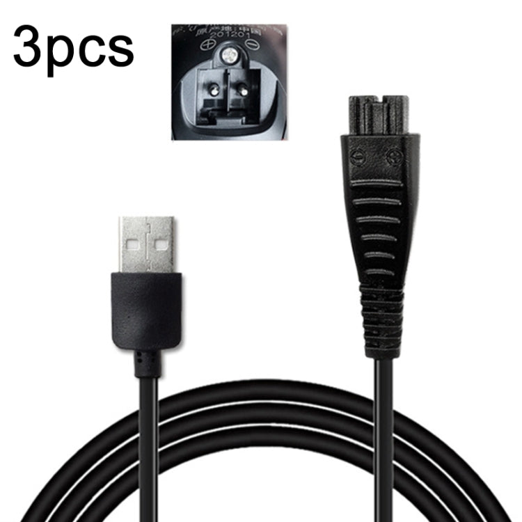 3pcs 4.8V 1.25A USB Charging Cable for Panasonic Electric Shaver ES-LM31 ES-PLM3B - free shipping - PMC TechLife - Order now!
