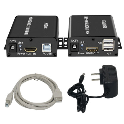 BW-HKE60A HDMI 60m KVM With USB Extender Support POE Single-End Power Supply With US Plug(Black) - Amplifier by PMC Jewellery | Online Shopping South Africa | PMC Jewellery