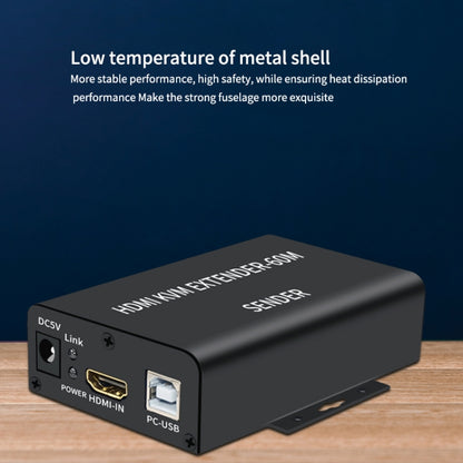 BW-HKE60A HDMI 60m KVM With USB Extender Support POE Single-End Power Supply With US Plug(Black) - Amplifier by PMC Jewellery | Online Shopping South Africa | PMC Jewellery