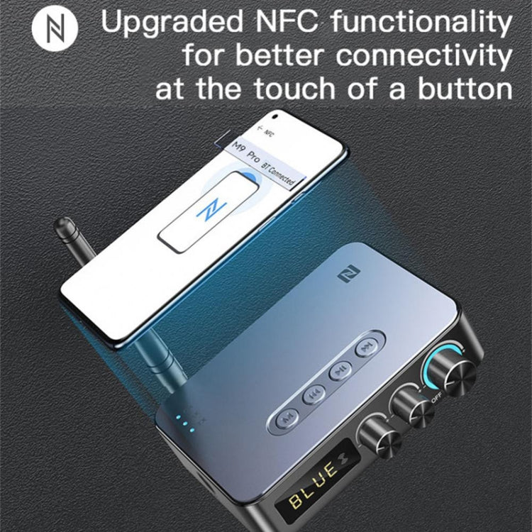 M9 Pro 5.1 Bluetooth Receiver Launcher FM Radio 4 In 1 NFC Audio Adapter - Audio Receiver Transmitter by PMC TechLife | Online Shopping South Africa | PMC TechLife | Buy Now Pay Later Mobicred