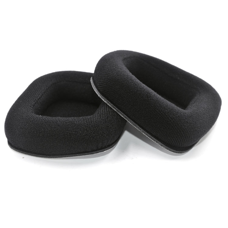 For Logitech Astro A20 2pcs Fleece Memory Foam Headphone Covers Earmuffs(Full Black) - Earmuff & Pad by PMC TechLife | Online Shopping South Africa | PMC TechLife