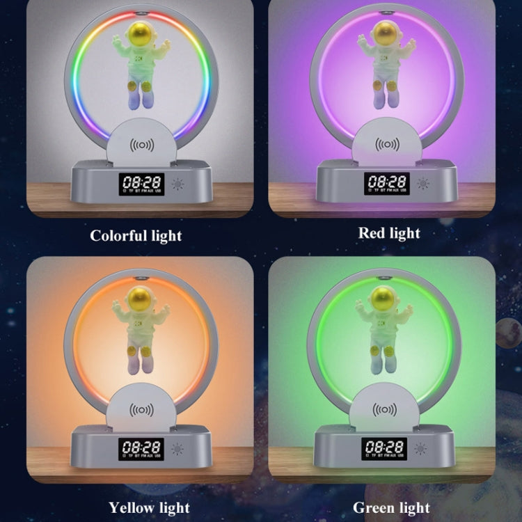 Y-558 Magnetic Levitation Astronaut TWS Bluetooth Speaker With RGB Light,Style: Golden Wireless Charging - Desktop Speaker by PMC TechLife | Online Shopping South Africa | PMC TechLife