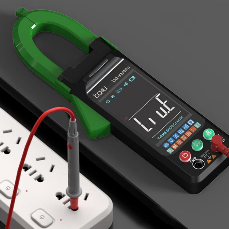 BAKU BA-8330 Pro Digital Mulitmeter Electric Maintenance Resistor Current Pliers Shaped Instrument(Green) - Digital Multimeter by BAKU | Online Shopping South Africa | PMC Jewellery | Buy Now Pay Later Mobicred