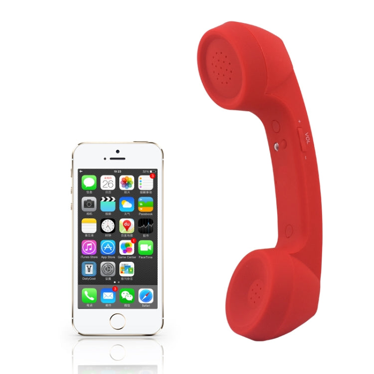 Bluetooth Wireless Connection Retro Microphone External Mobile Phone Handset(Red) - Bluetooth Earphone by PMC Jewellery | Online Shopping South Africa | PMC Jewellery