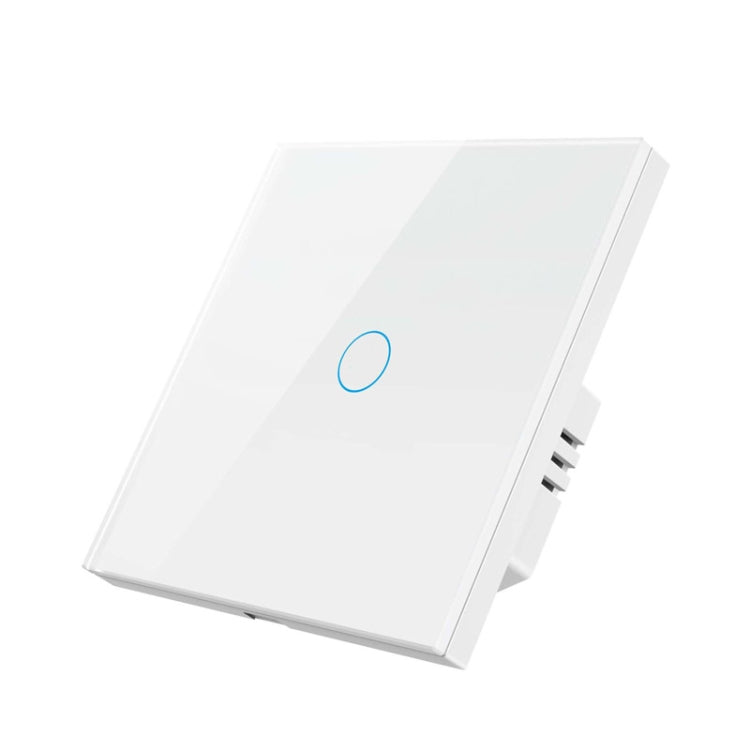 Tuya ZigBee Zero Firewire Touch Wall Remote Control Switch Light Control Voice Switch EU Plug, Style: 1 Gang (White) - Smart Switch by PMC TechLife | Online Shopping South Africa | PMC TechLife