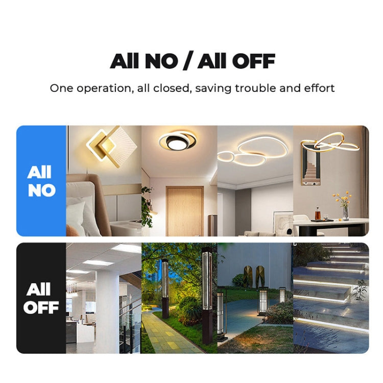 Tuya ZigBee Zero Firewire Touch Wall Remote Control Switch Light Control Voice Switch EU Plug, Style: 1 Gang (Black) - Smart Switch by PMC TechLife | Online Shopping South Africa | PMC TechLife