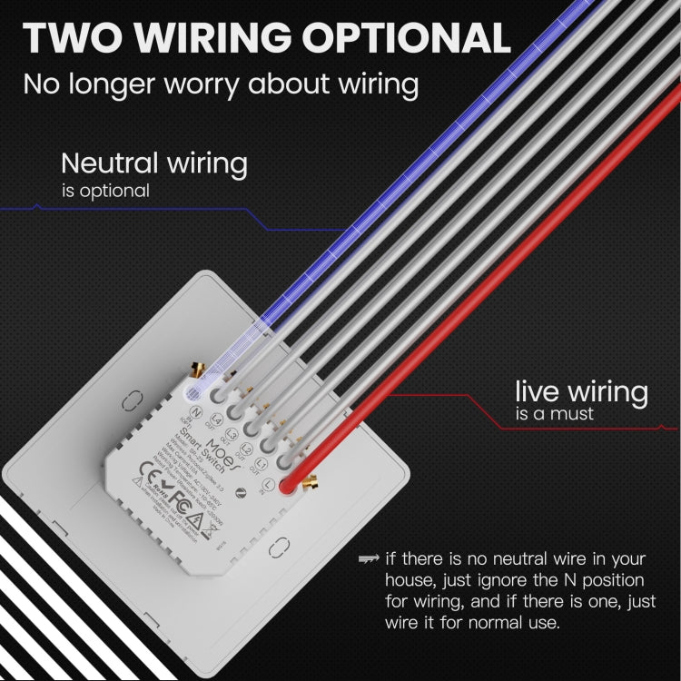 Tuya ZigBee Smart Single-fire Zero-fire Sharing Timing Voice Wall Switch EU Plug, Style: 3 Ways (Gray) - Smart Switch by PMC TechLife | Online Shopping South Africa | PMC TechLife