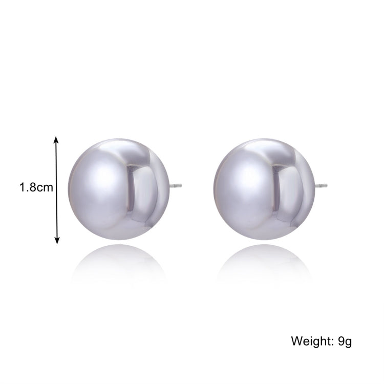 E2208-3 Gray Pearl Stud Earrings Jewelry - Clothing & Beauty by PMC Jewellery | Online Shopping South Africa | PMC Jewellery